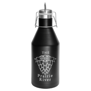 Picture of Polar Camel 64 oz. Black Vacuum Insulated Growler with Swing-Top Lid