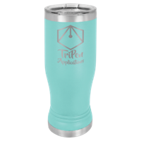 Picture of LTM946 - Teal 14 oz. Polar Camel Pilsner w/Clear Lid