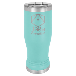 Picture of LTM946 - Teal 14 oz. Polar Camel Pilsner w/Clear Lid