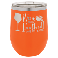 Picture of  LTM862 - Polar Camel 12 oz. Orange Vacuum Insulated Stemless Wine Tumbler w/Lid